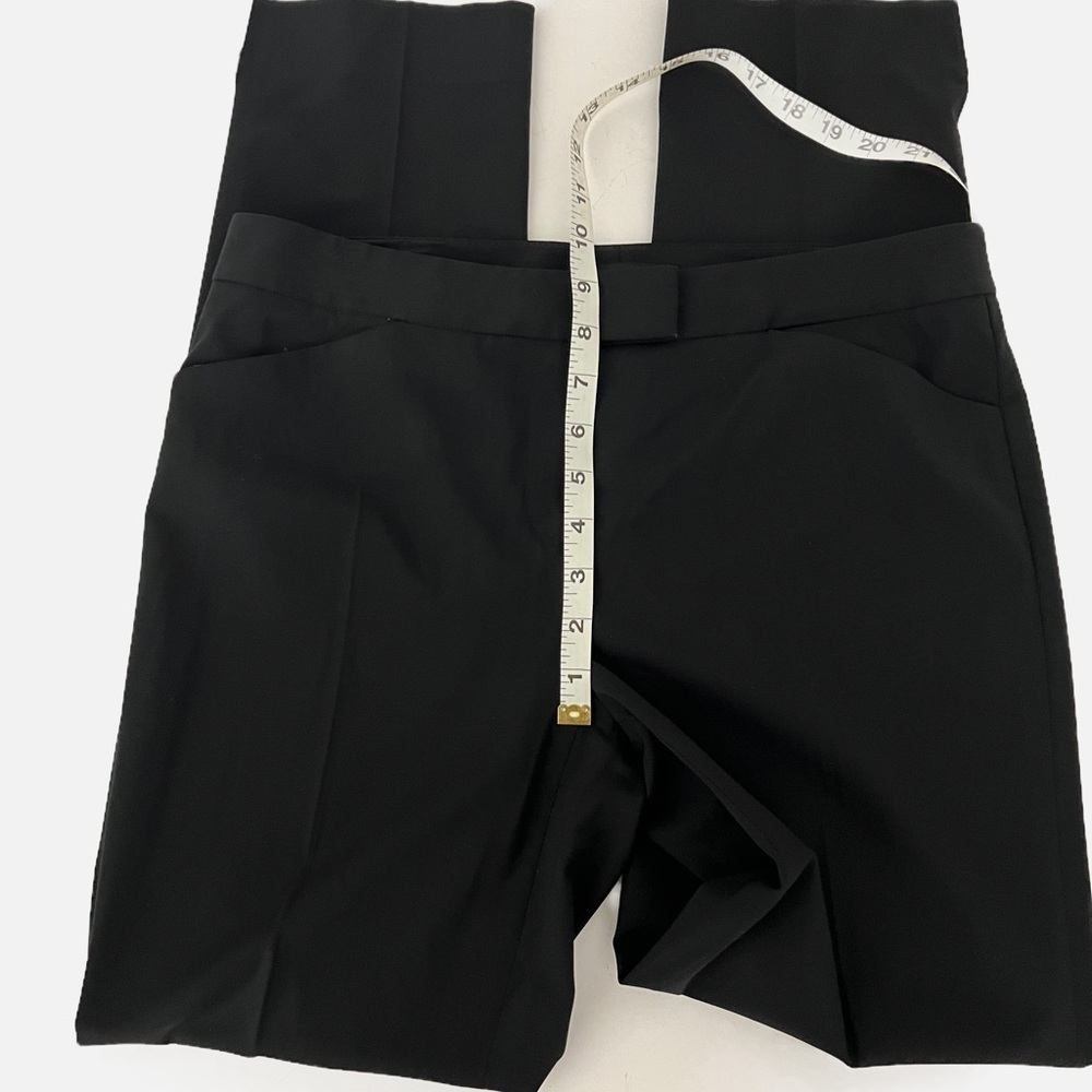 Lafayette 148 Irving Black High Waisted Straight Leg Trousers Womens Size 2 Luxe - Picture 7 of 13